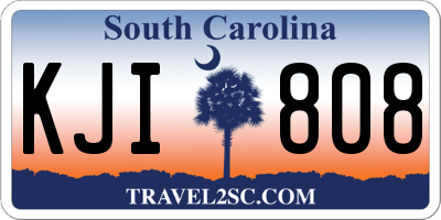 SC license plate KJI808