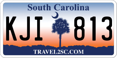 SC license plate KJI813
