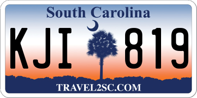 SC license plate KJI819