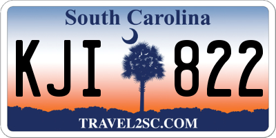 SC license plate KJI822