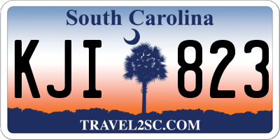 SC license plate KJI823