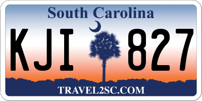 SC license plate KJI827