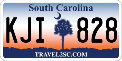 SC license plate KJI828