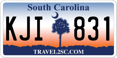 SC license plate KJI831