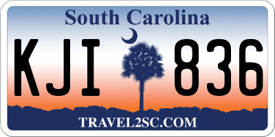 SC license plate KJI836