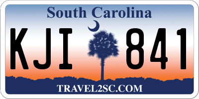 SC license plate KJI841