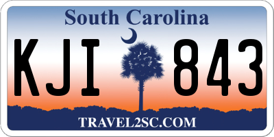 SC license plate KJI843