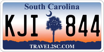SC license plate KJI844