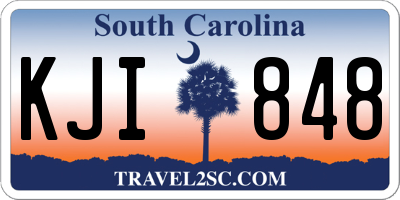 SC license plate KJI848