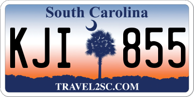 SC license plate KJI855