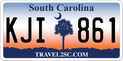 SC license plate KJI861