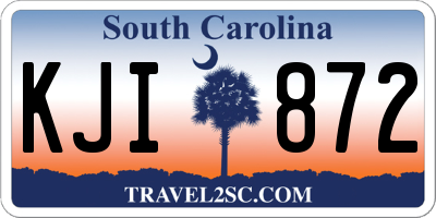 SC license plate KJI872