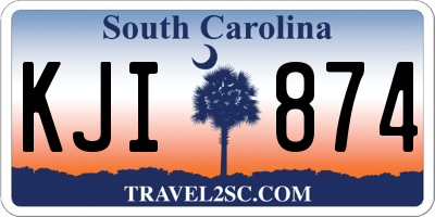 SC license plate KJI874