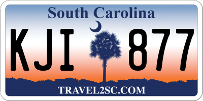 SC license plate KJI877