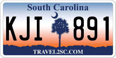 SC license plate KJI891