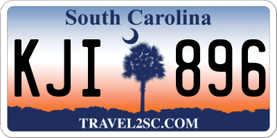 SC license plate KJI896