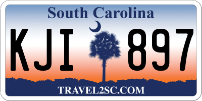 SC license plate KJI897