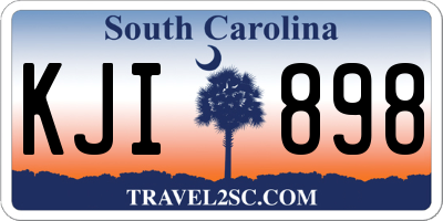 SC license plate KJI898