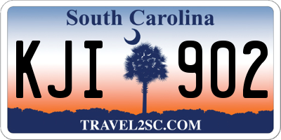 SC license plate KJI902