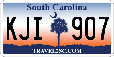 SC license plate KJI907