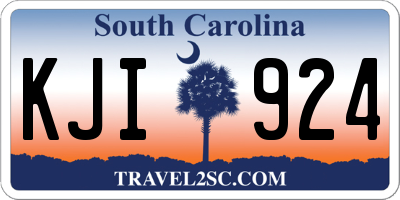 SC license plate KJI924