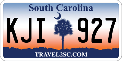 SC license plate KJI927