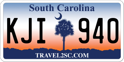 SC license plate KJI940