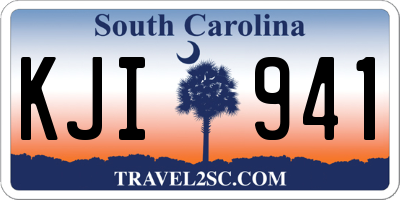 SC license plate KJI941