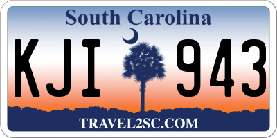 SC license plate KJI943