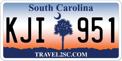 SC license plate KJI951