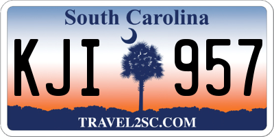 SC license plate KJI957