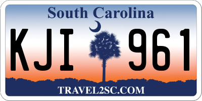 SC license plate KJI961