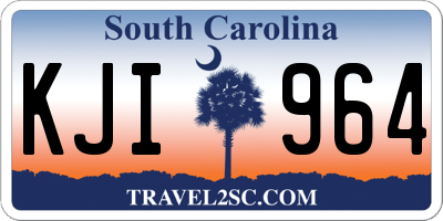 SC license plate KJI964