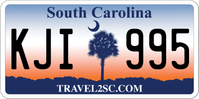 SC license plate KJI995