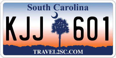 SC license plate KJJ601