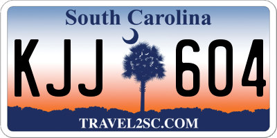 SC license plate KJJ604