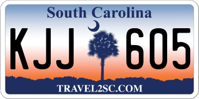 SC license plate KJJ605