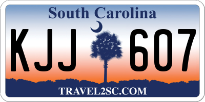 SC license plate KJJ607