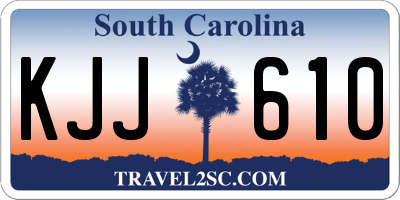 SC license plate KJJ610