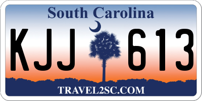 SC license plate KJJ613