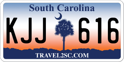 SC license plate KJJ616