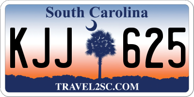 SC license plate KJJ625
