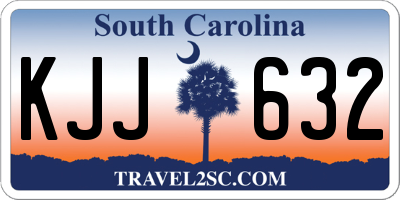 SC license plate KJJ632