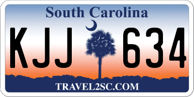 SC license plate KJJ634