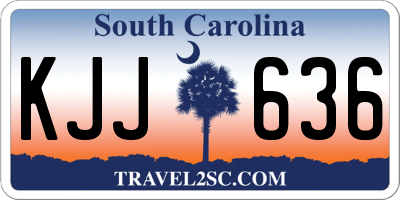 SC license plate KJJ636