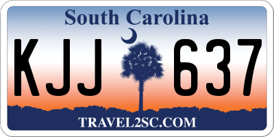 SC license plate KJJ637