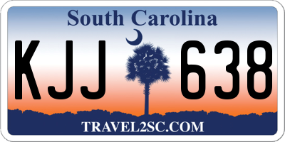 SC license plate KJJ638