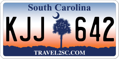 SC license plate KJJ642