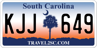 SC license plate KJJ649