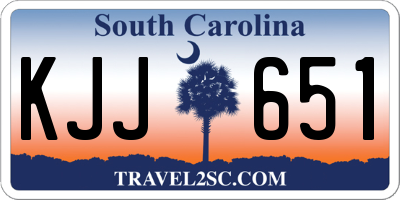 SC license plate KJJ651